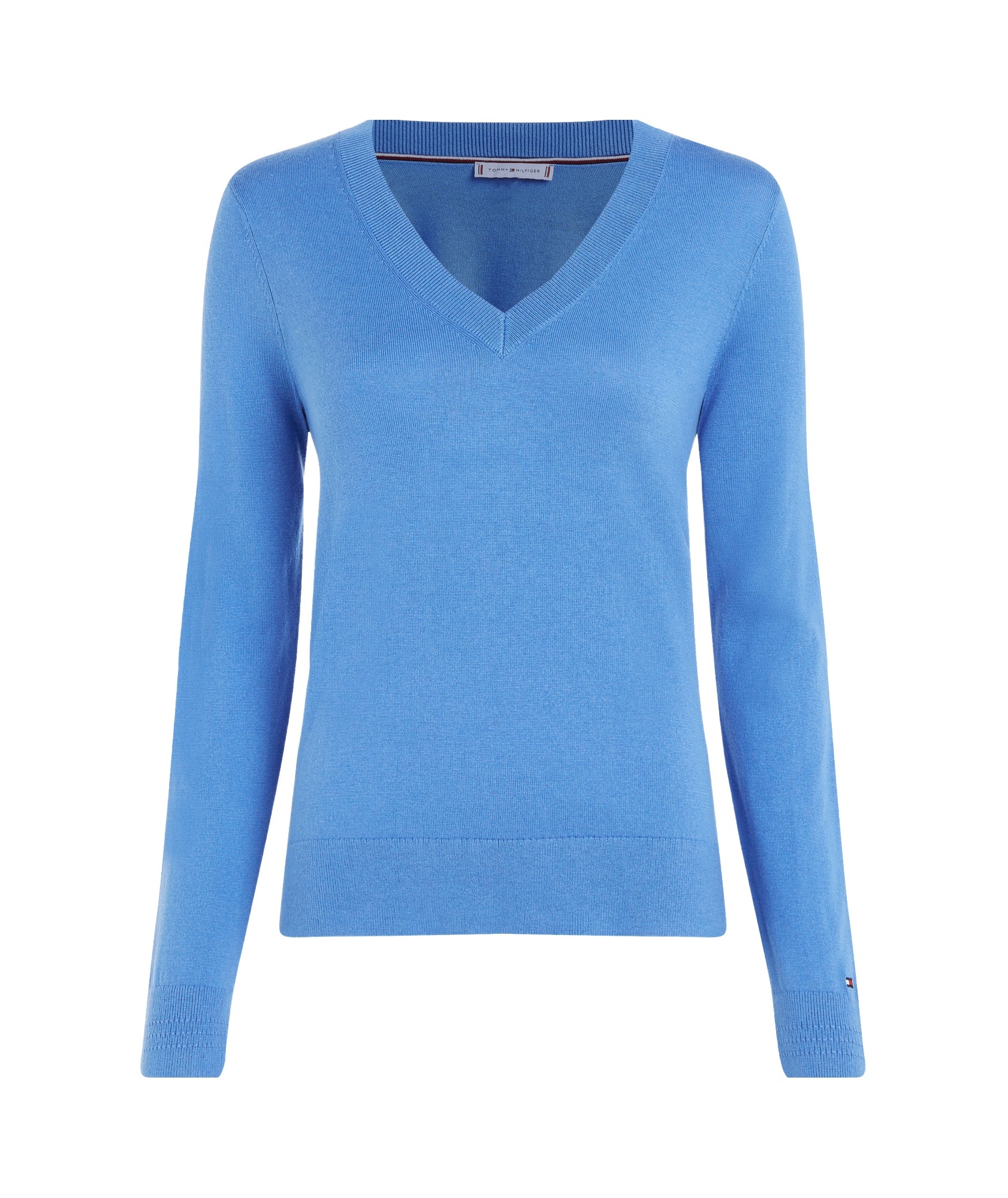 Tommy Hilfiger Long Sleeve Sweater In Sky-blue