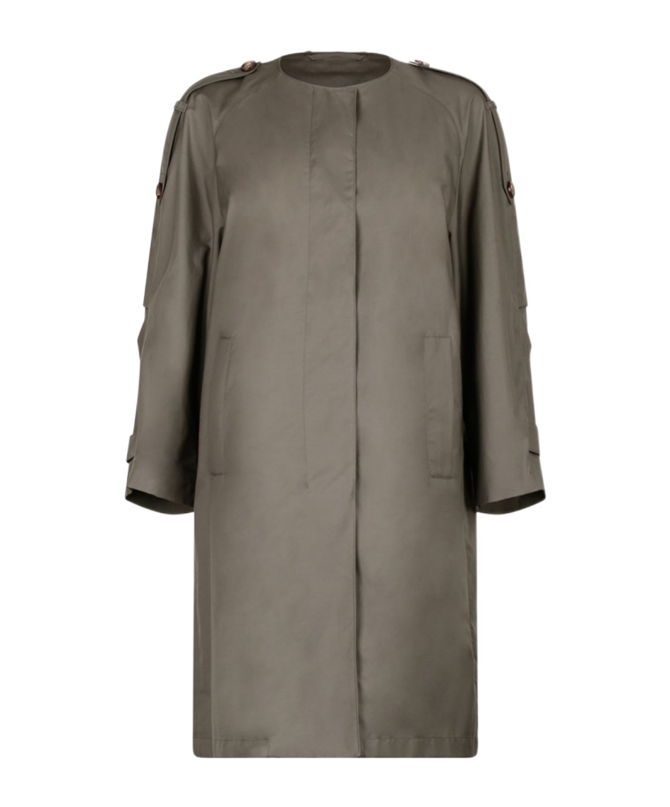 Max Mara Long-sleeved Windbreaker In Clay Color
