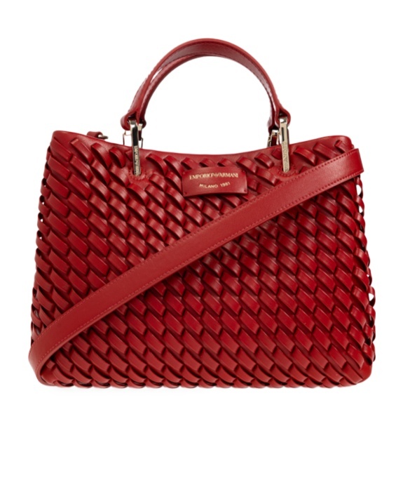 Shop Emporio Armani Myea Tote Bag In Red