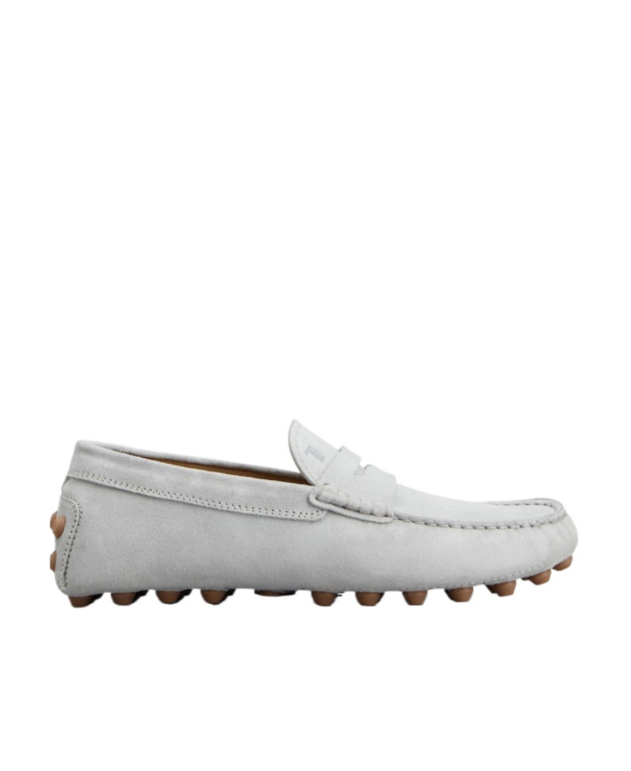 Tod's Gommino Suede Driving Loafers In Gray