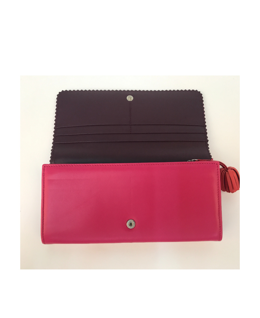 Loewe Zipper Wallet In Red