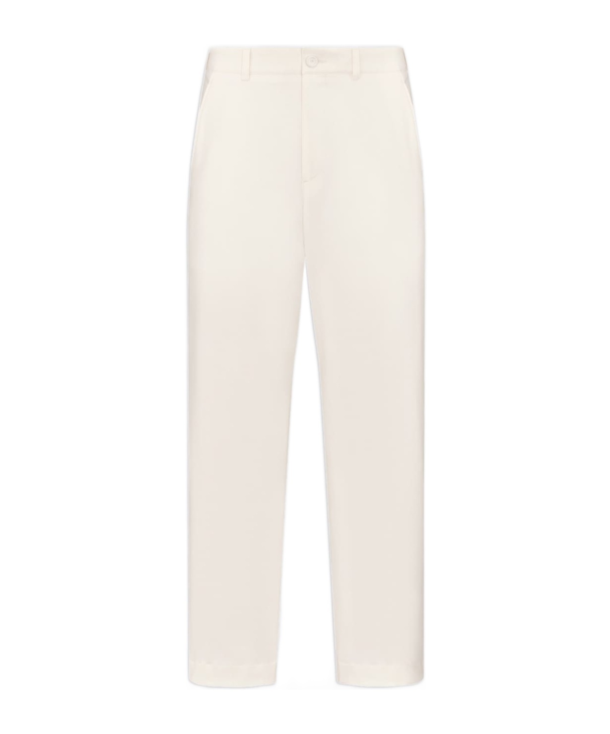 Dior Logo Casual Pants In White