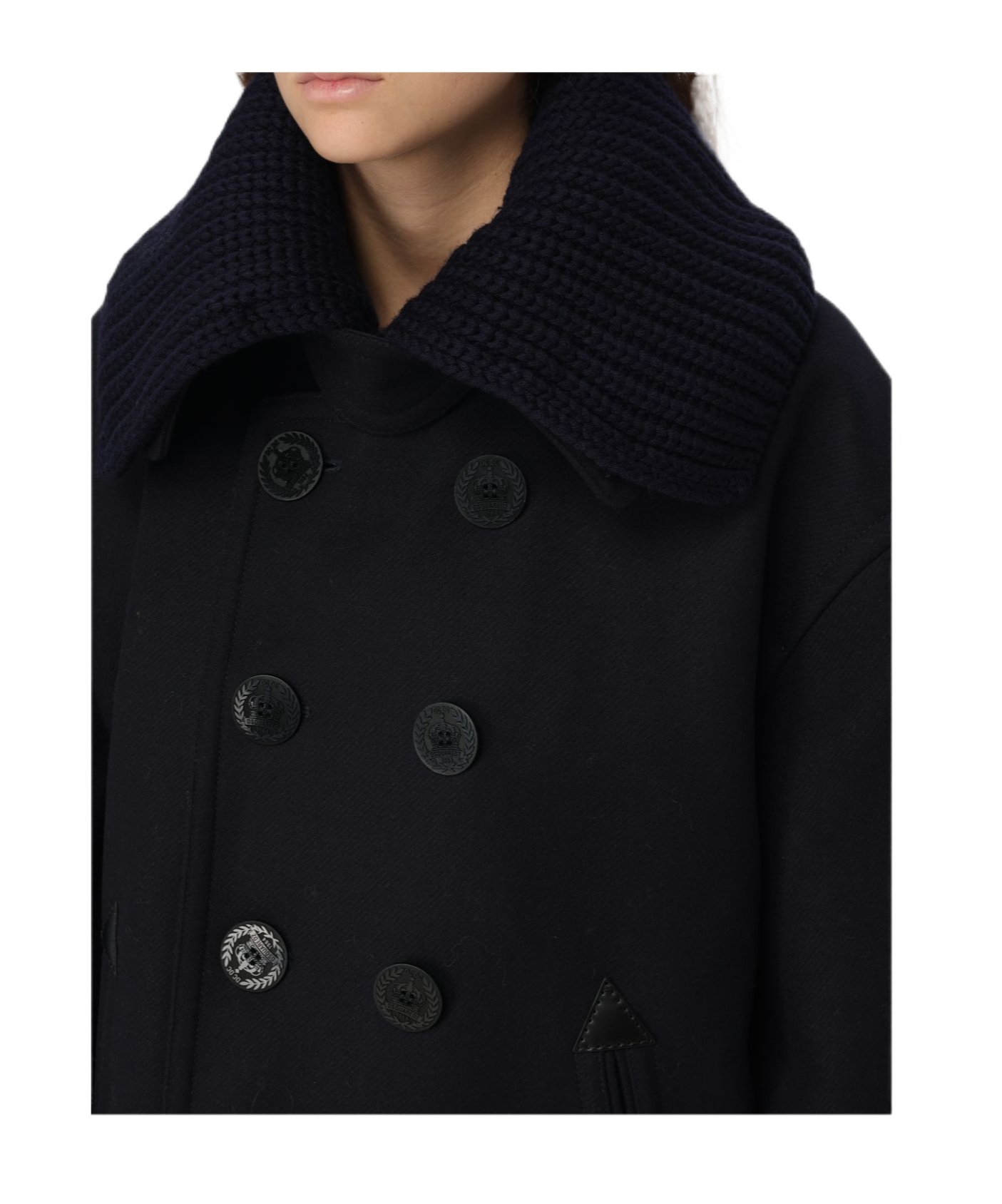 Dsquared2 Long-sleeved Coat In Black