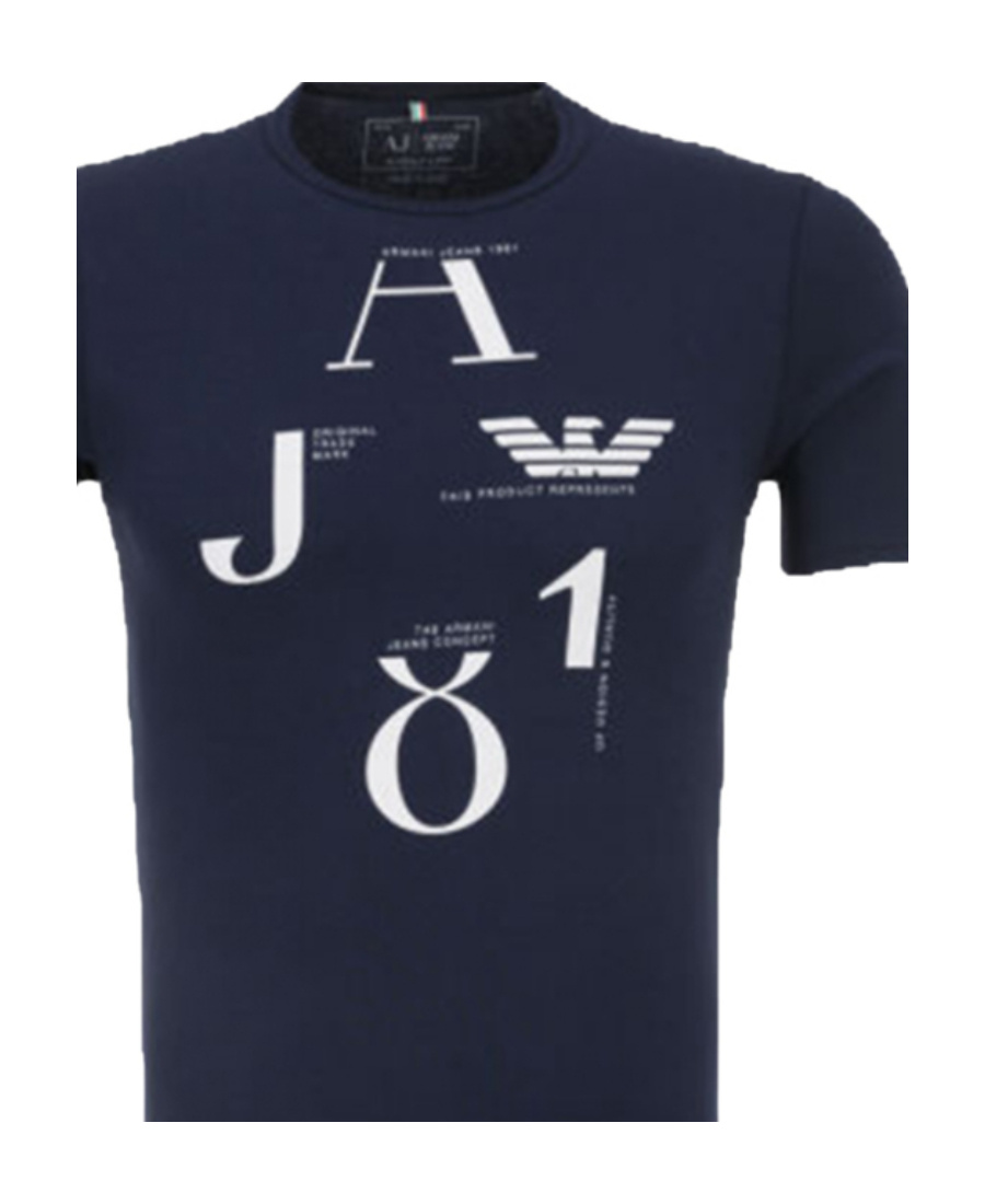 ARMANI JEANS NAVY BLUE LOGO T-SHIRT