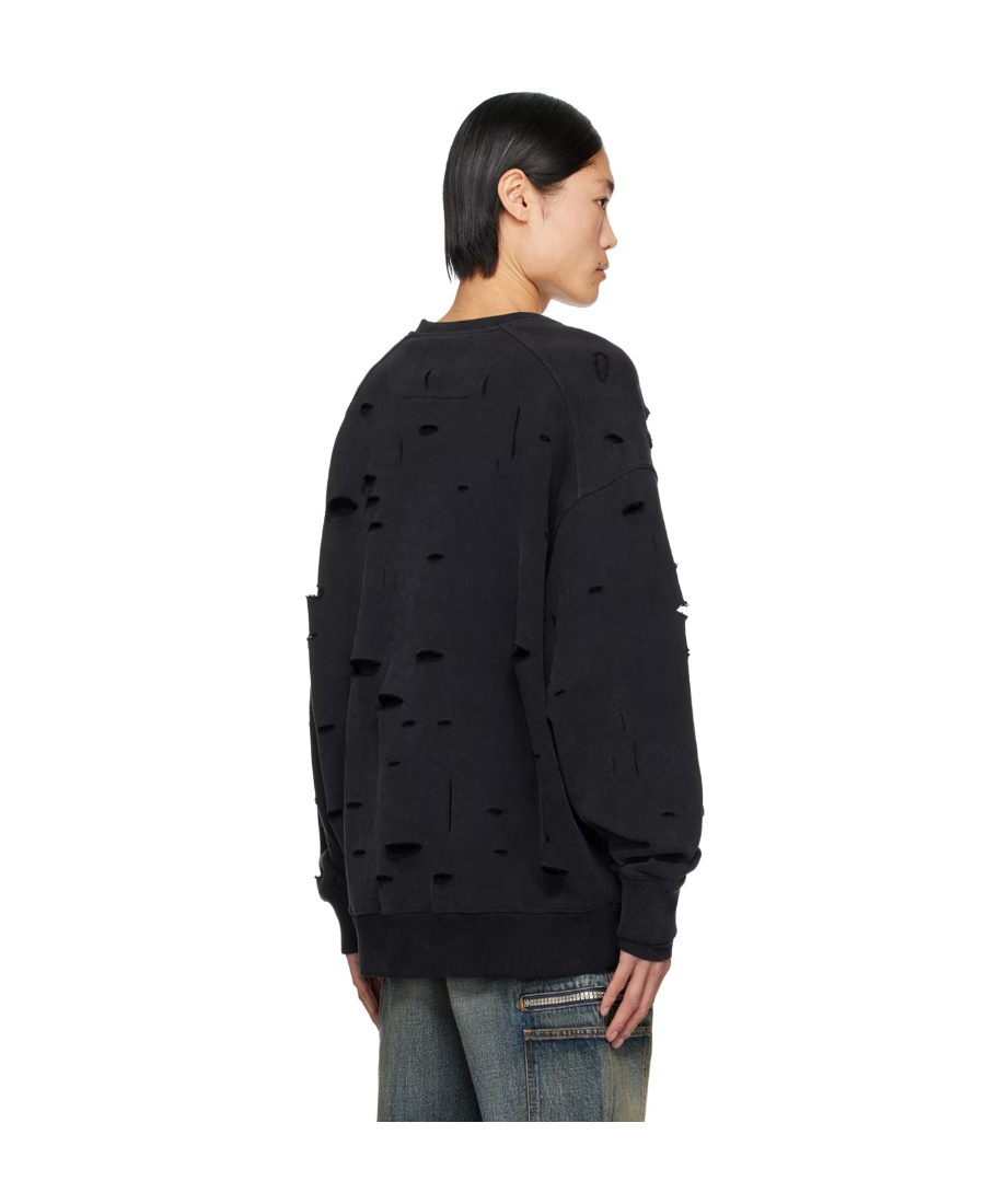 GIVENCHY ARCHETYPE RIPPED COTTON SWEATSHIRT