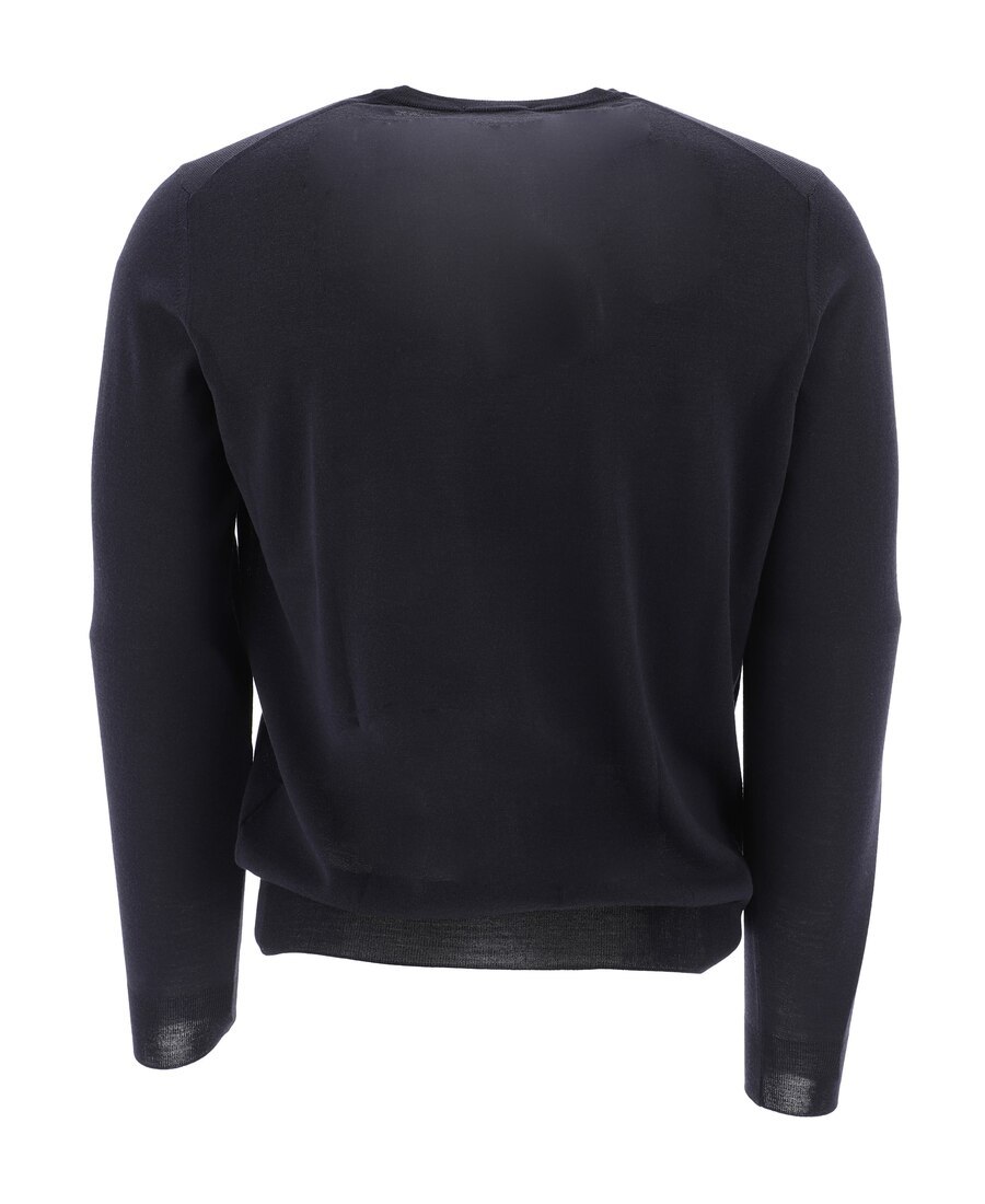 Drumohr Crew-neck Merino Jumper In Black