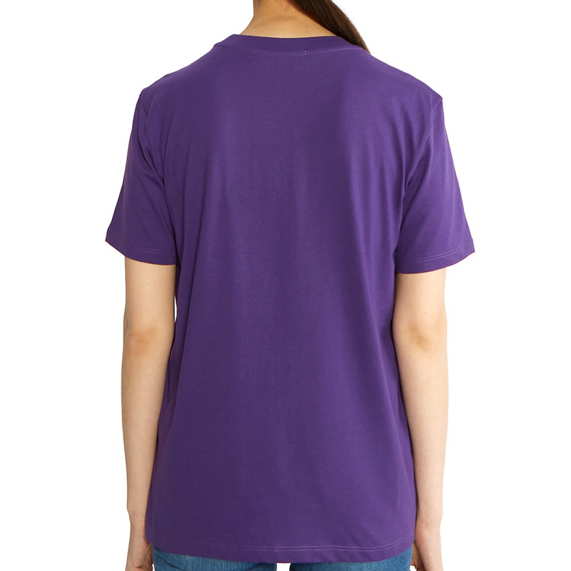 Msgm Logo Short-sleeved T-shirt In Purple