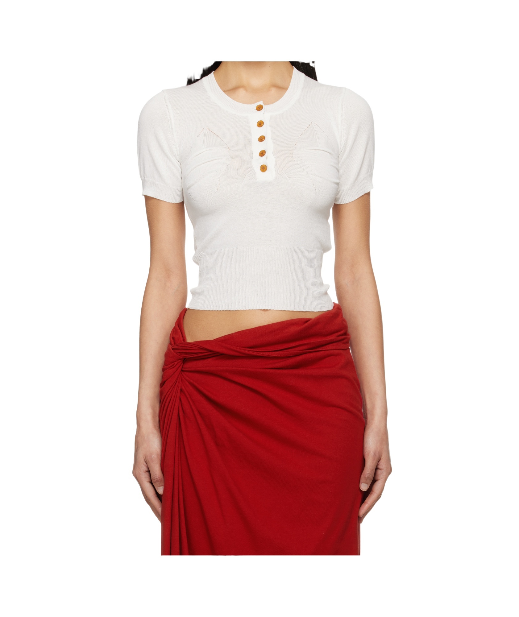 Vivienne Westwood Lightweight Semi-sheer Top In White