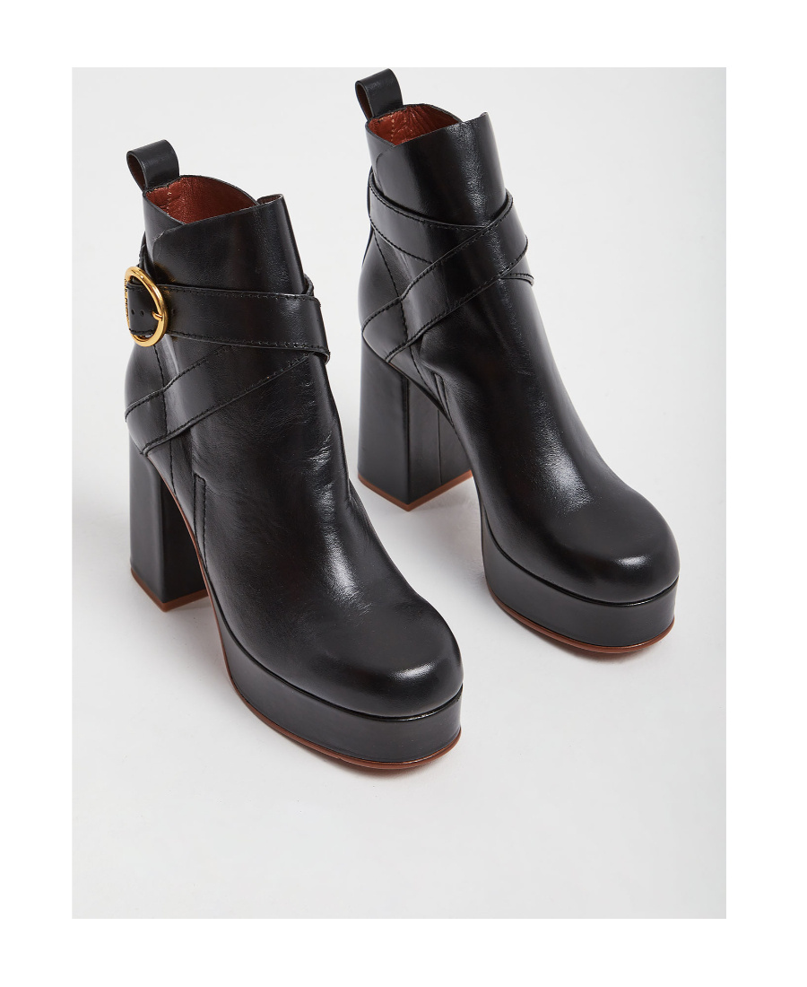 See By Chloé Logo Boots In Black