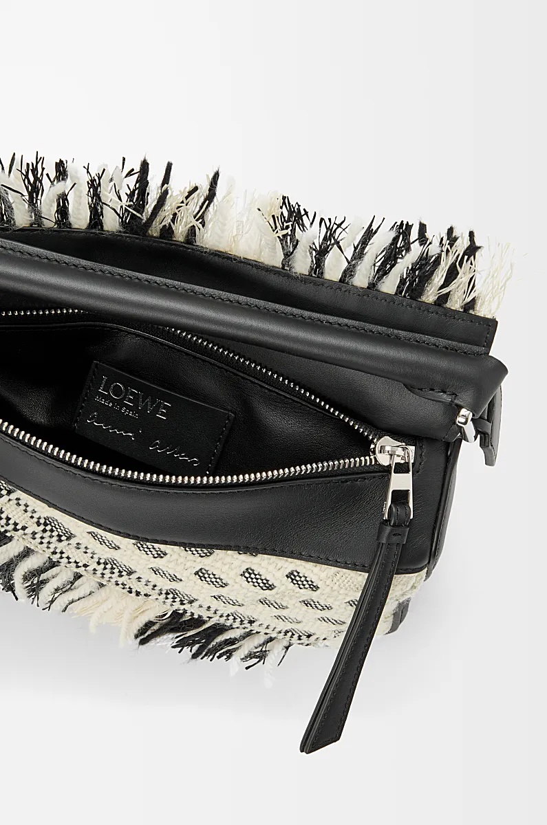 Loewe Small Woven Puzzle Shoulder Bag In Multi