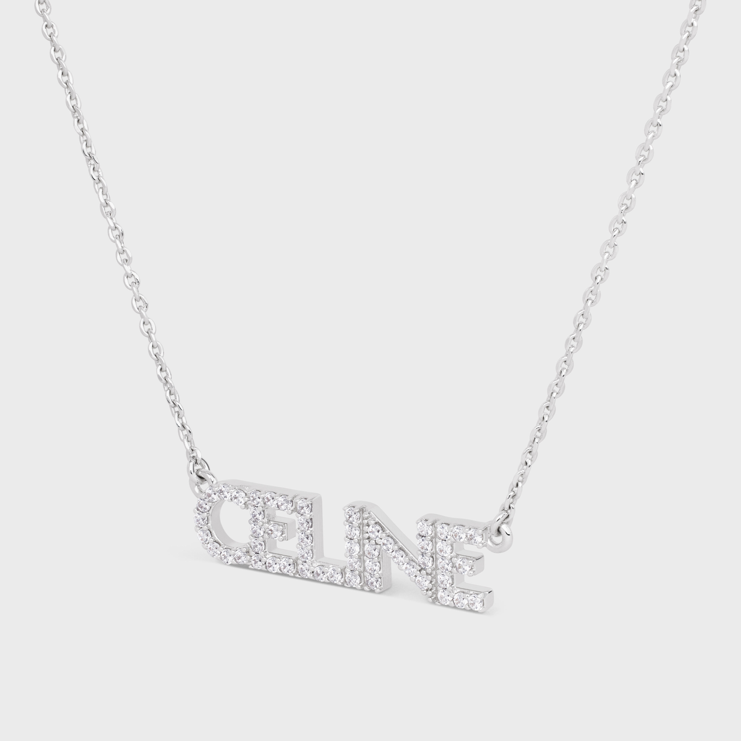 Celine Monochroms Necklace In White