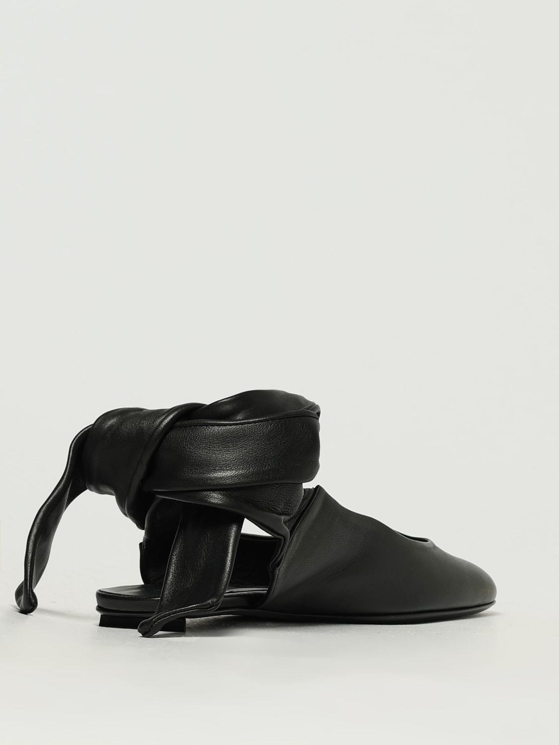 Attico Slingback Flats In Black