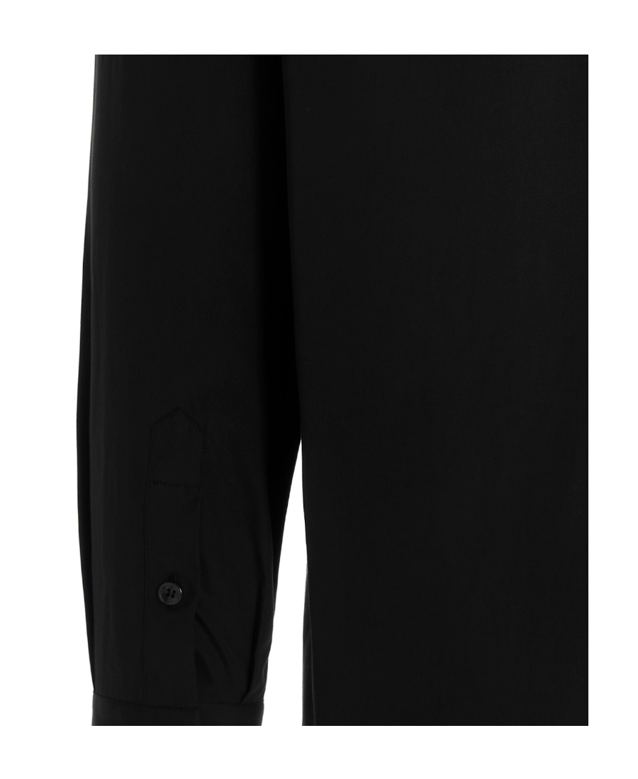 Dolce & Gabbana Logo-patch Button-up Shirt In Black