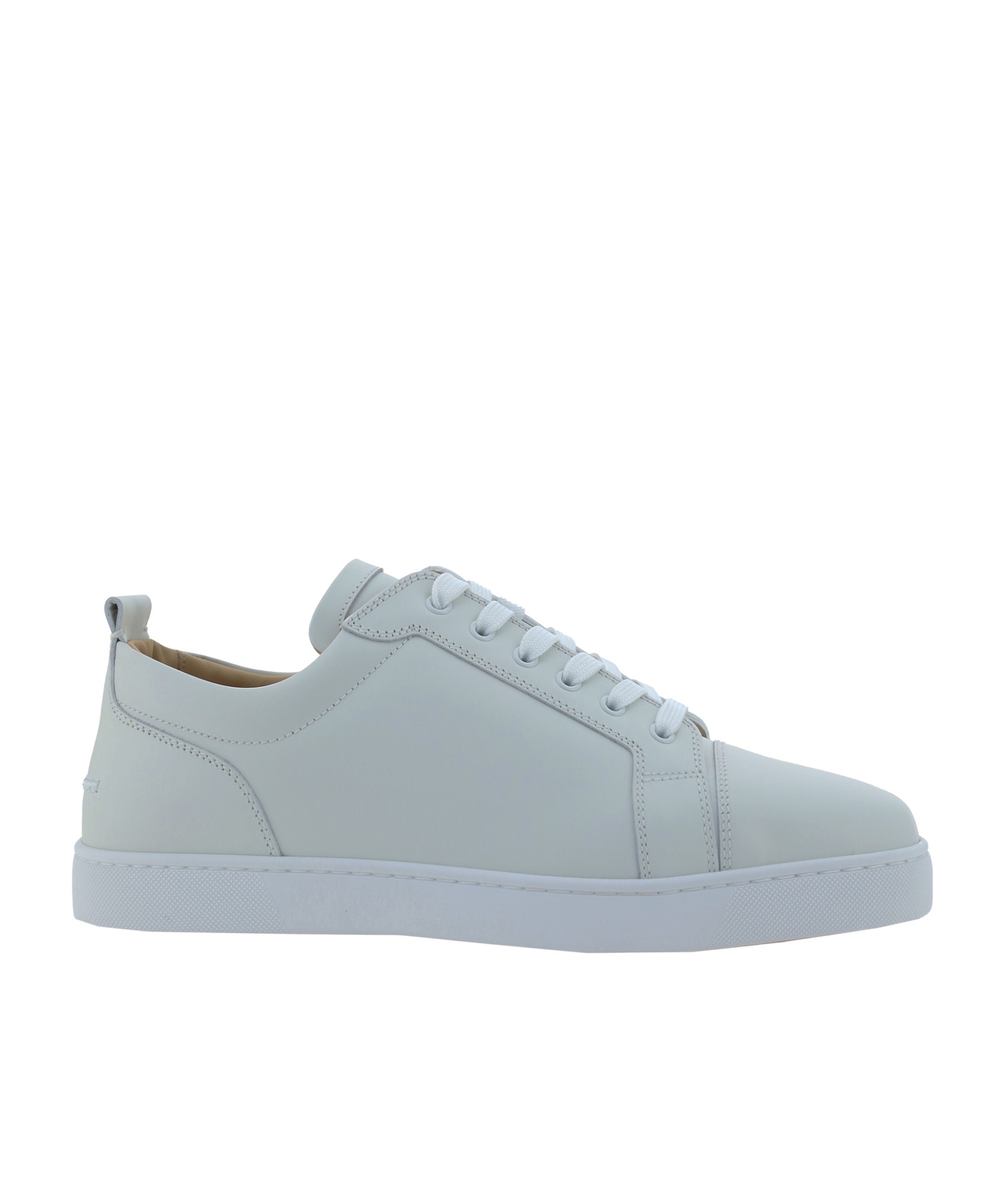 Christian Louboutin Louis Junior Flat Lace-up Sneakers In Gray