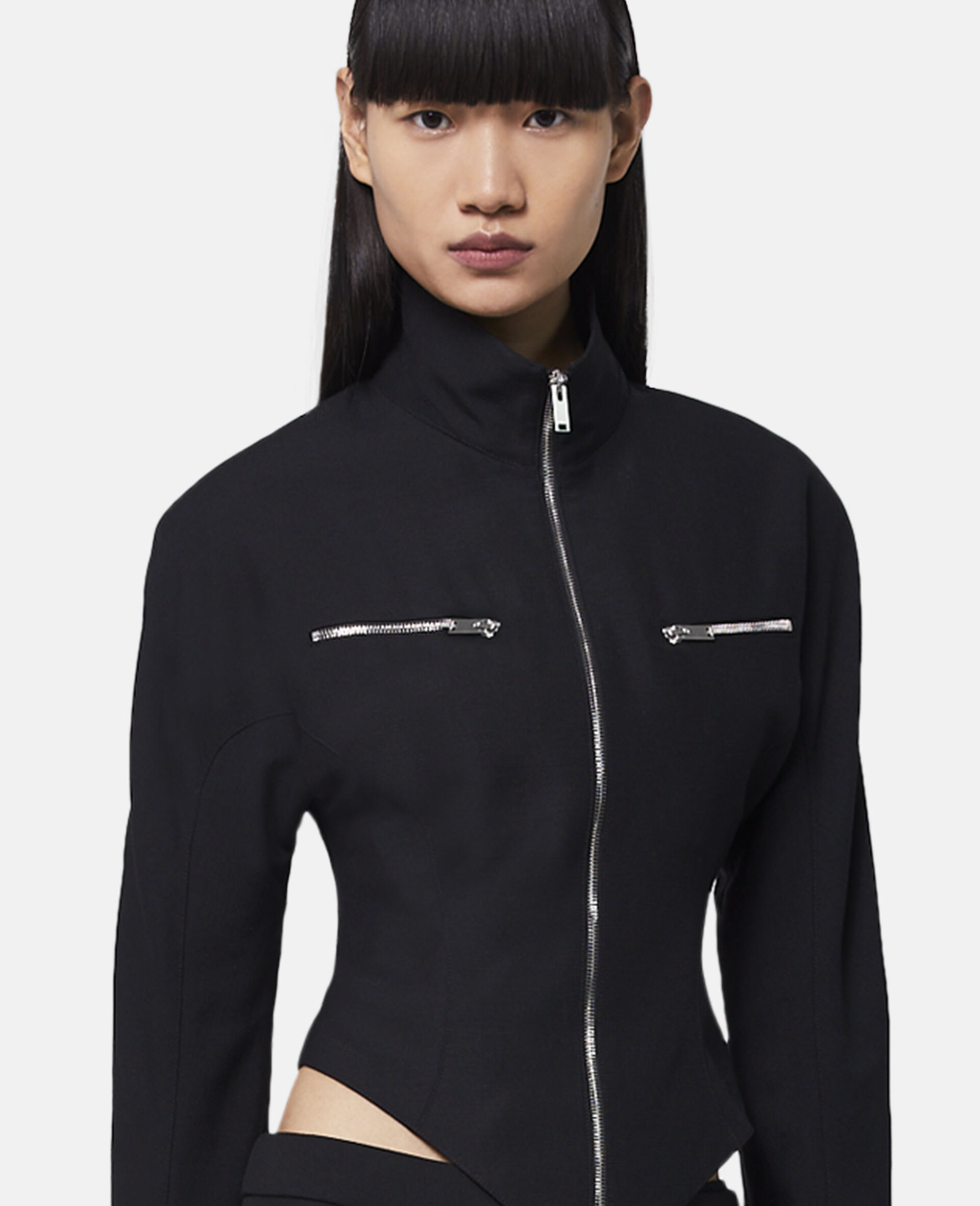Stella Mccartney Zipper Jacket In Black