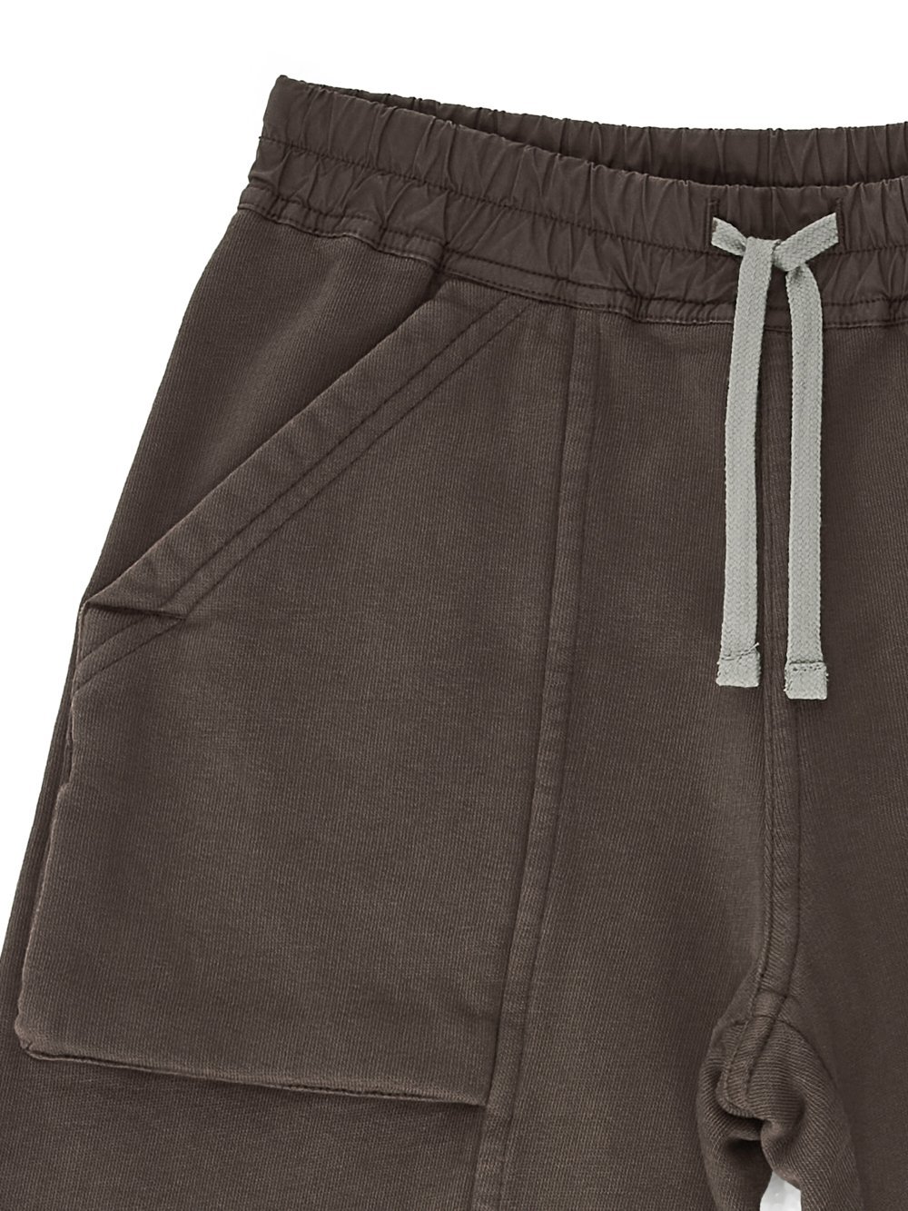 Rick Owens Pocket Drawstring Shorts In Gray