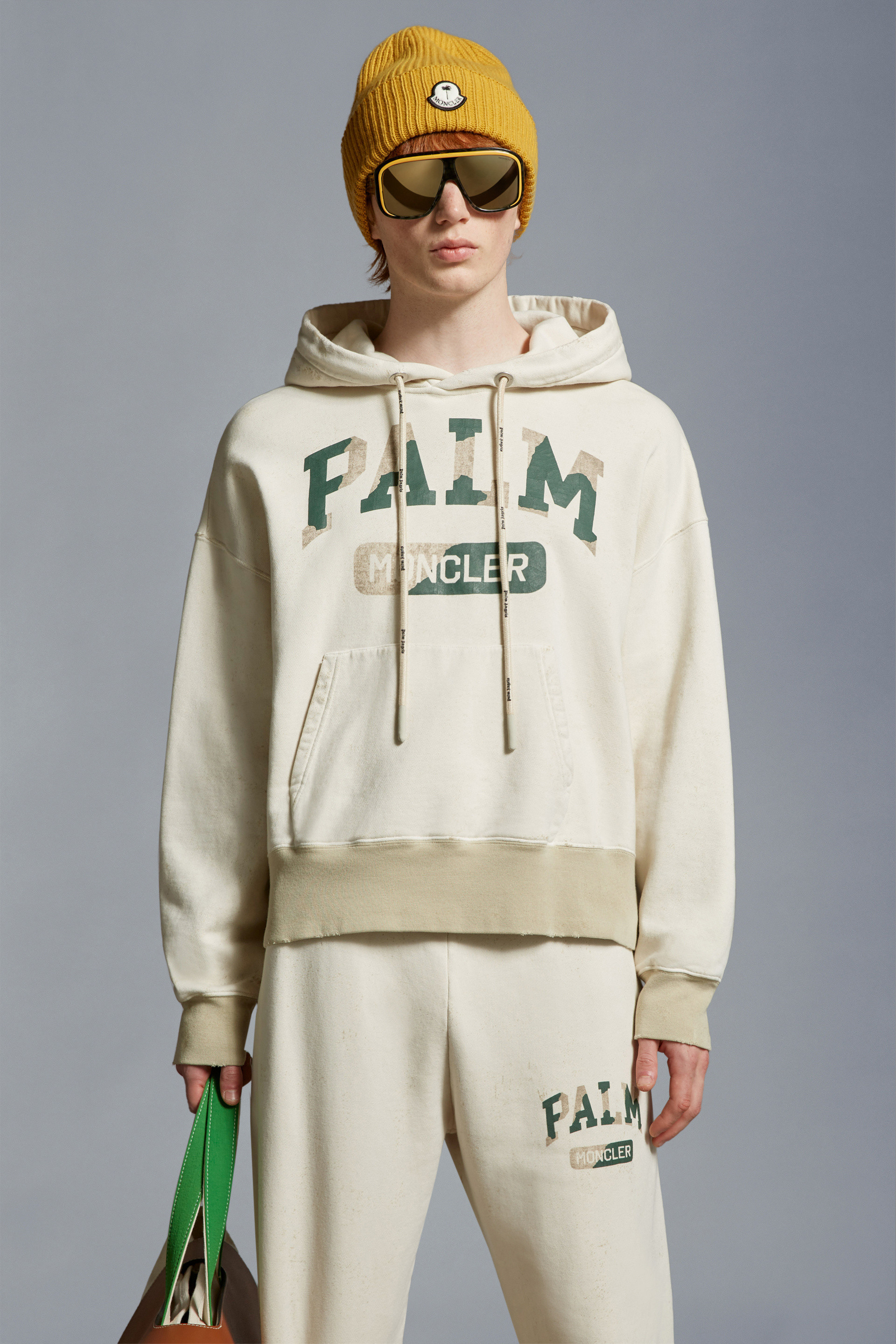 Moncler X Palm Angels Long-sleeved Sweater In White