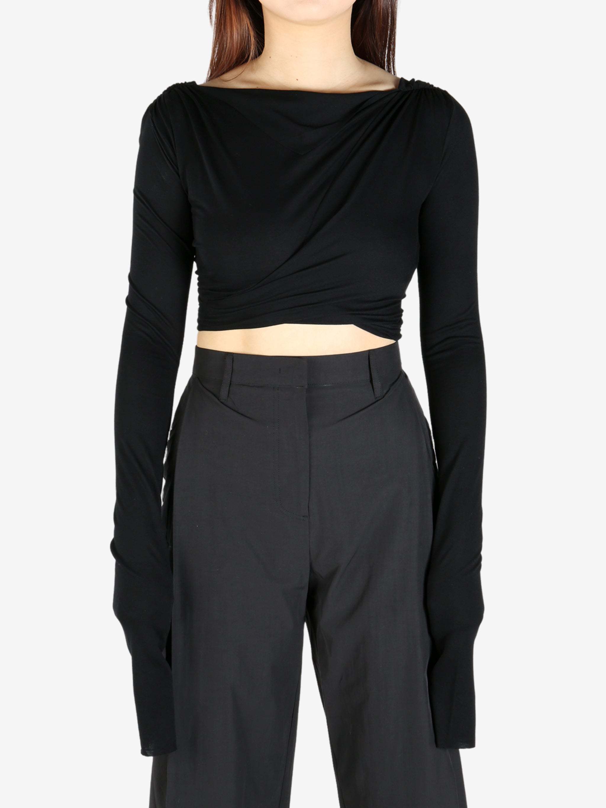 Rick Owens Open-back Cropped Top