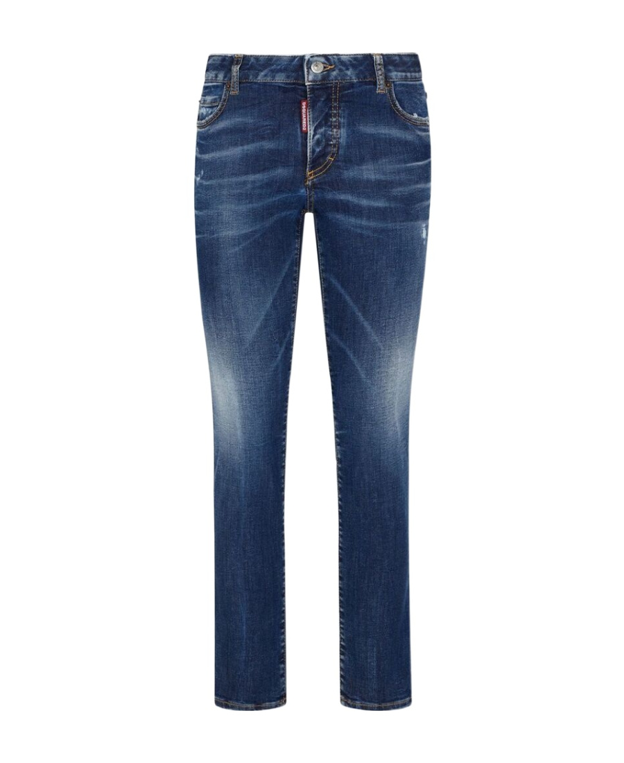 Dsquared2 Faded Slim-cut Jeans In Blue