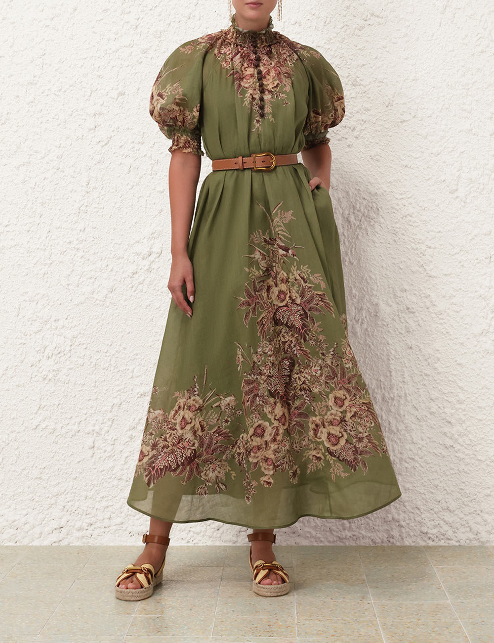 ZIMMERMANN FLORAL PATTERN DRESS 