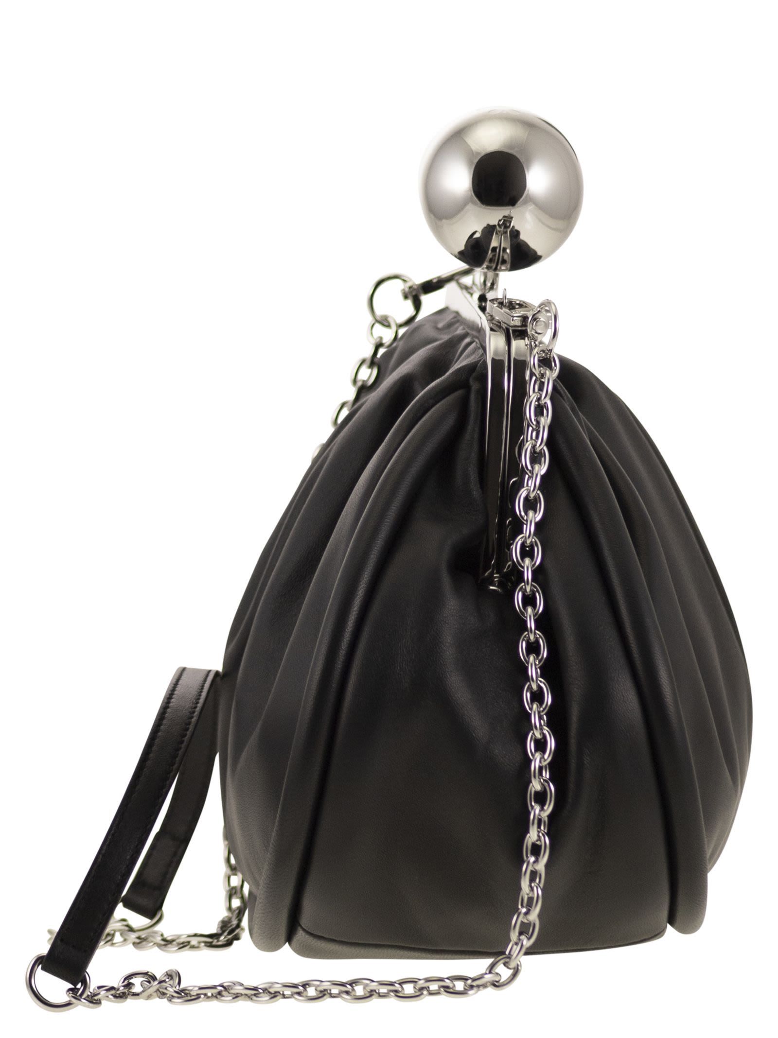 Weekend Max Mara Medium Chain Shoulder Bag In Black