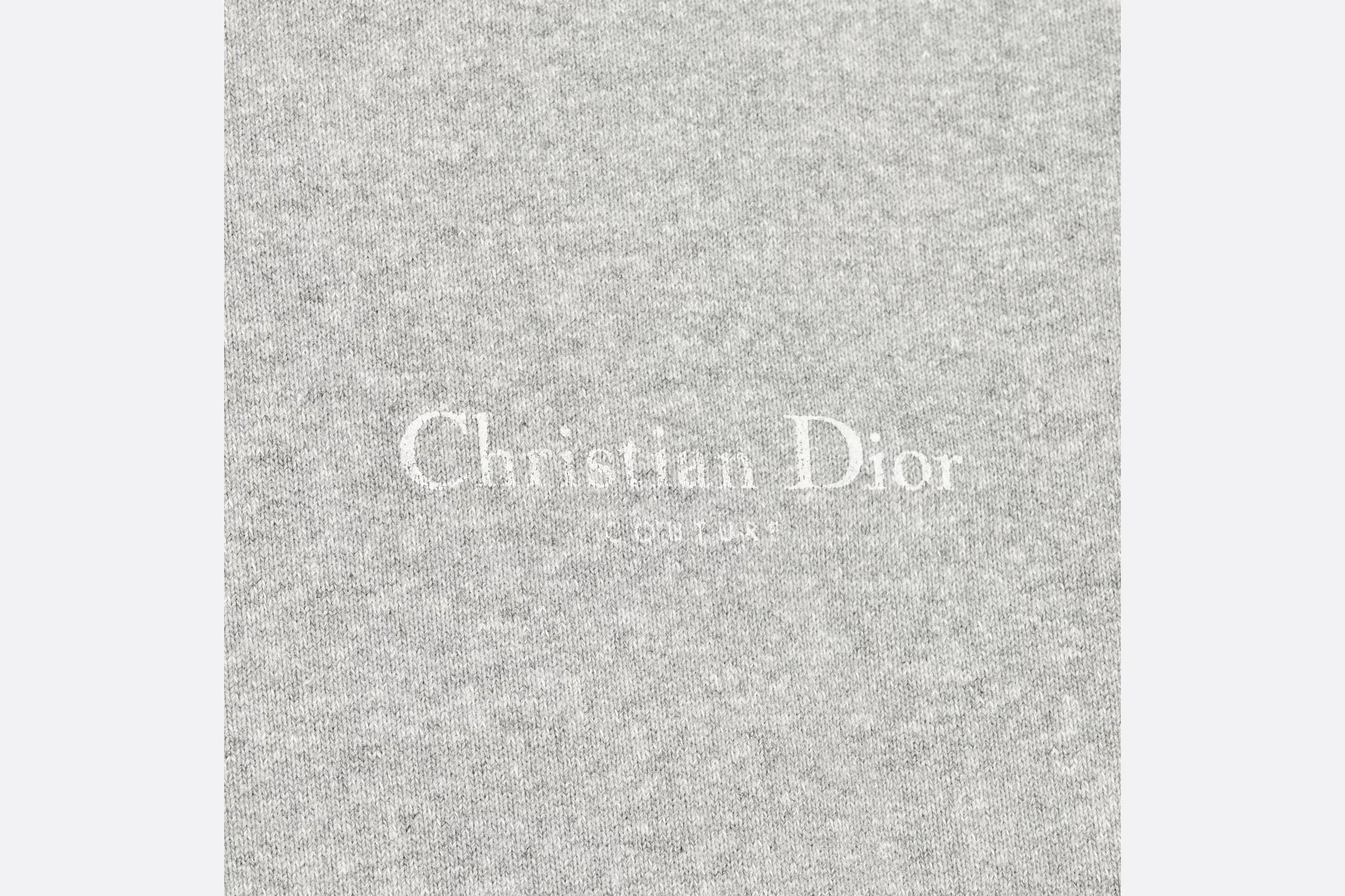 Dior Hooded Printed Sweater In Gray