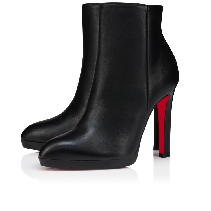 Christian Louboutin Fannylove 120 Leather Ankle Boots In Multi