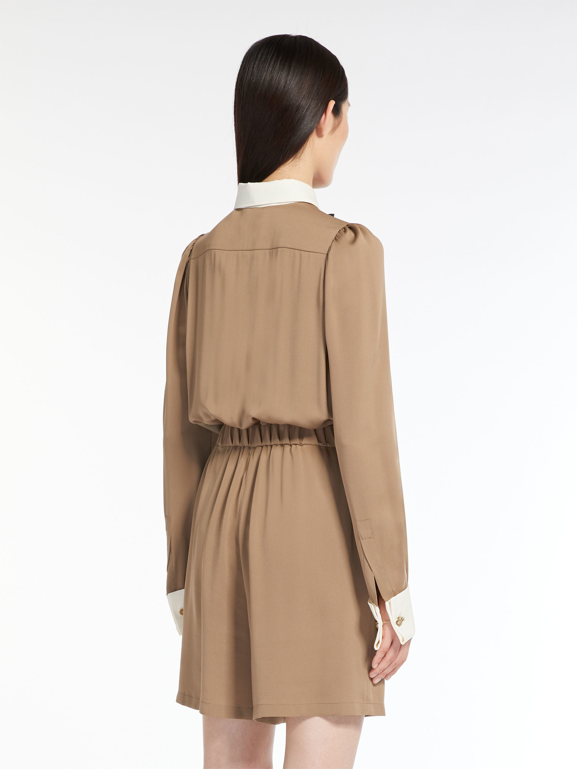 Max Mara Elastic Waist Jumpsuit In Nude