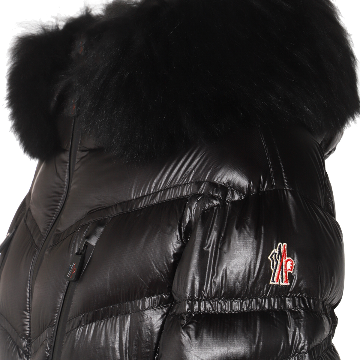 Moncler Bernins Quilted Nylon Down Jacket In Black