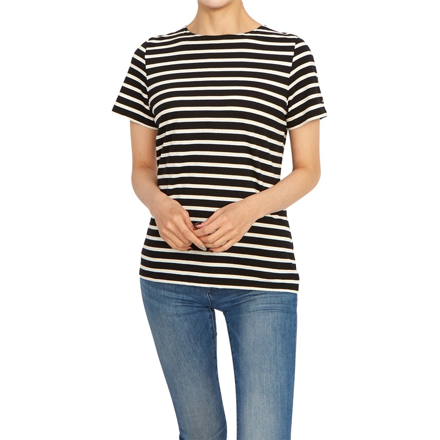 Saint James Striped Short-sleeved T-shirt In Multi