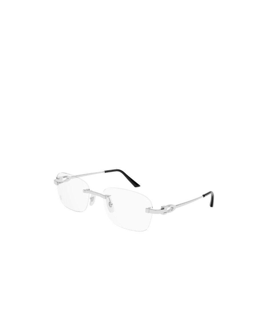 Cartier Rectanglular Frame Glasses In White