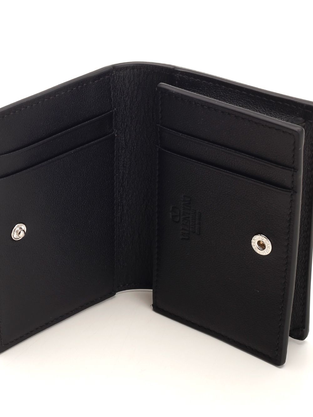 Valentino Mini Vlogo Cardholder In Black