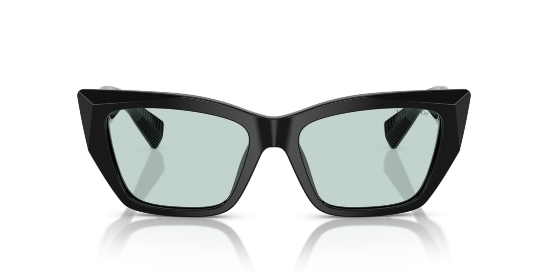Tiffany & Co . Cat-eye Sunglasses With Light Azure Lenses In Green