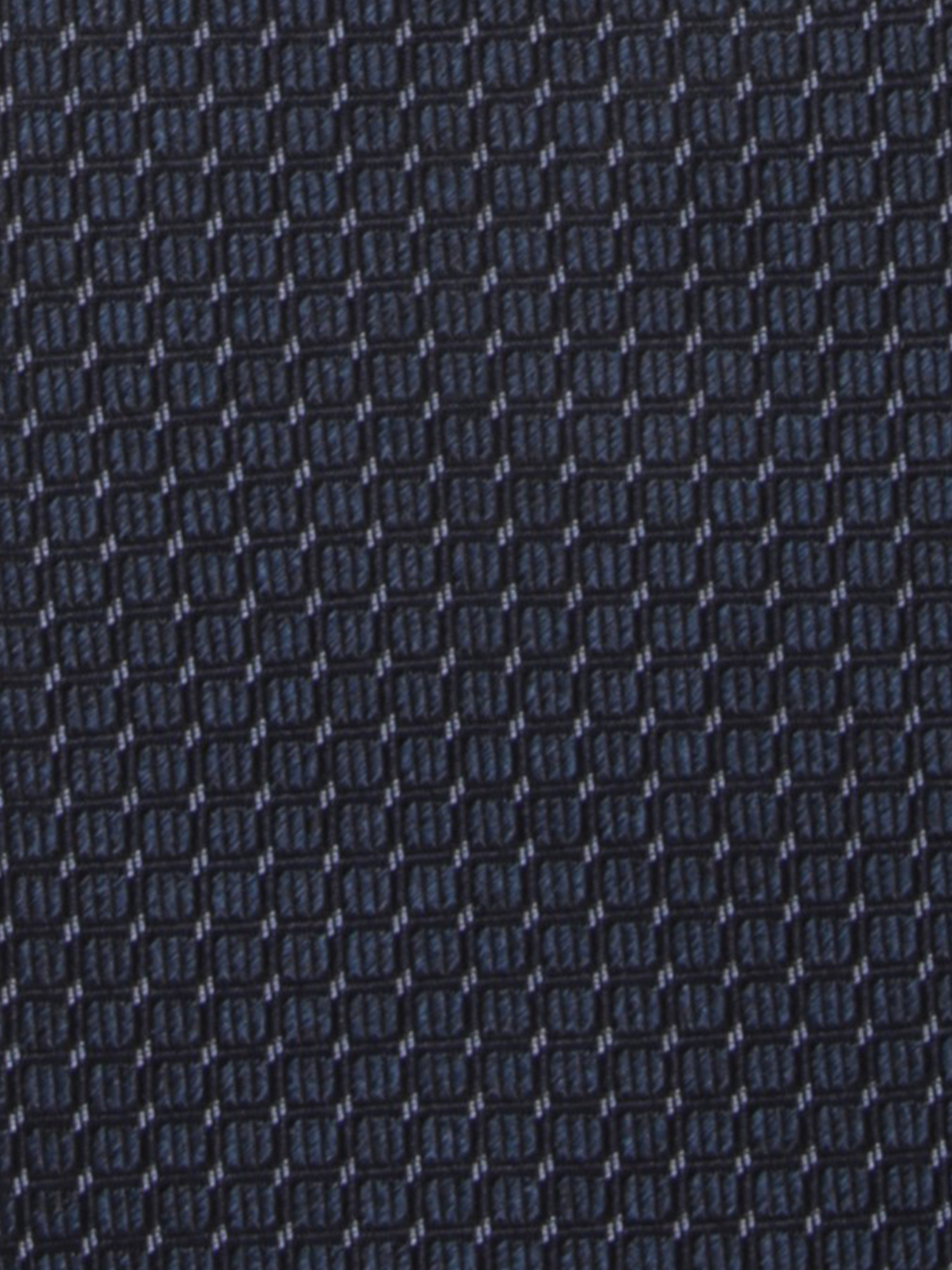 Canali Pattern Jacquard Silk Tie In Black