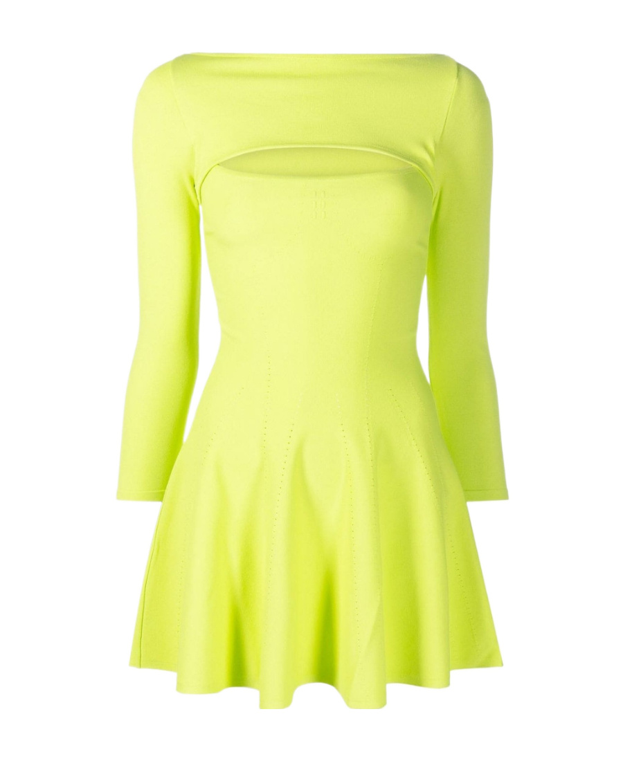 Dsquared2 Cut-out A-line Dress In Yellow