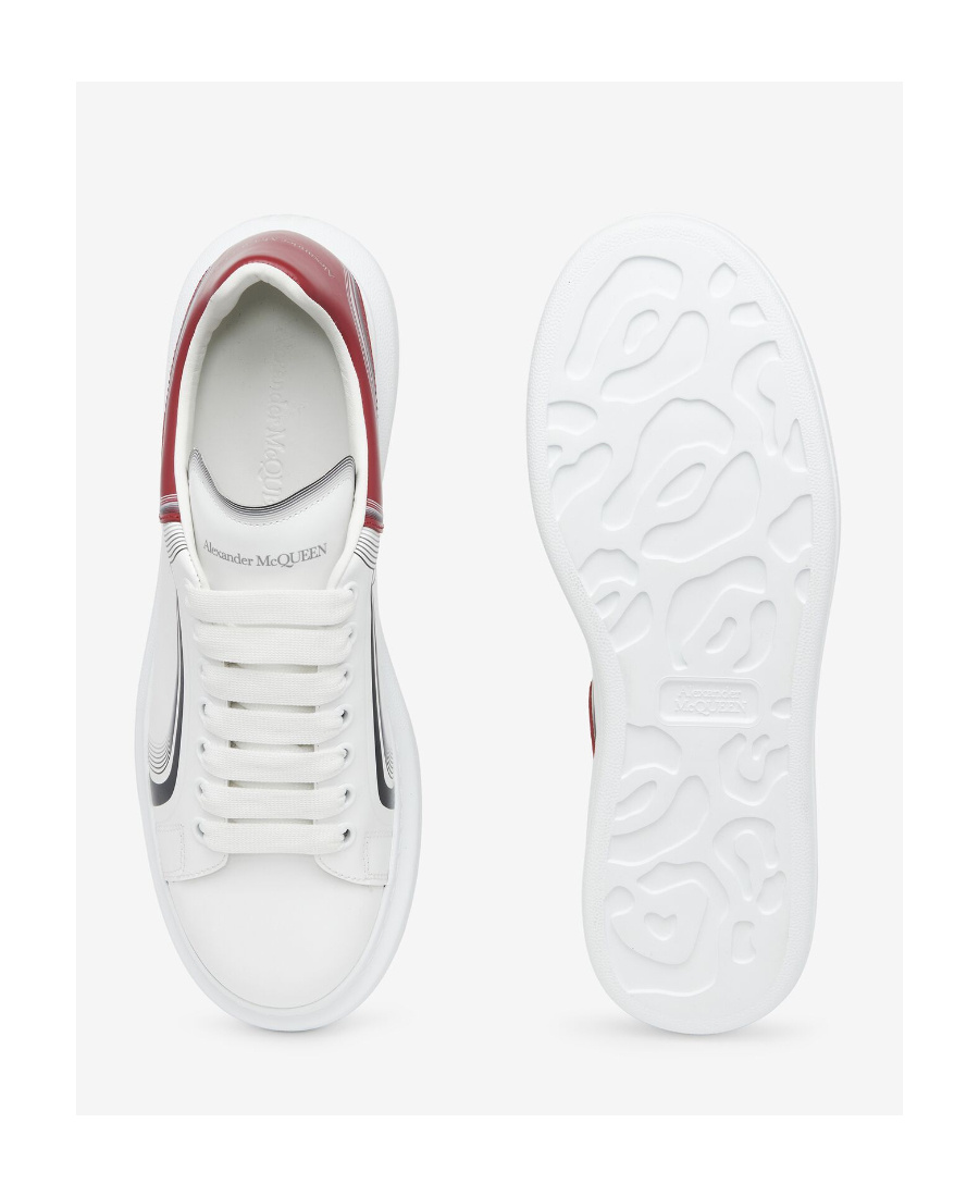 Alexander Mcqueen Leather Oversized Sneakers In White