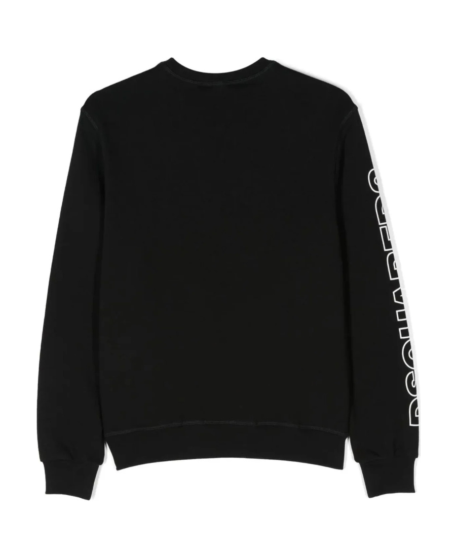 Dsquared2 Logo Printed Sweater In Black