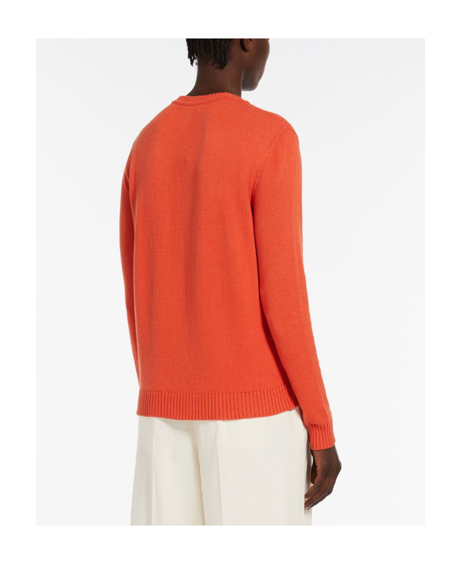 Weekend Max Mara Round Neck Inlaid Sweater In Red