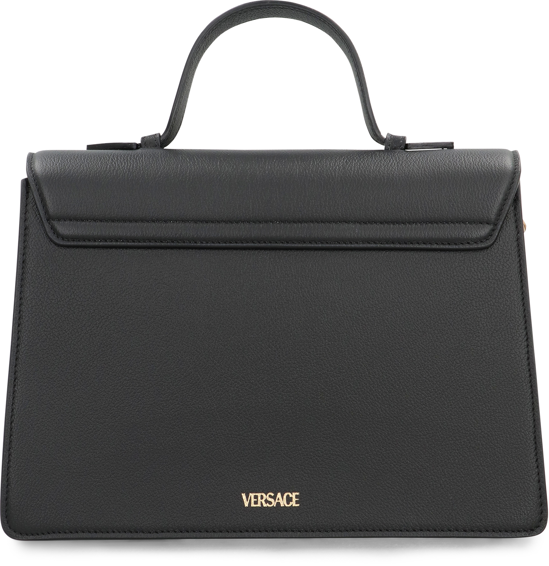 Versace Flap Shoulder Bag In Black