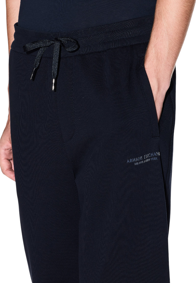 Armani Exchange Logo Jogging Pants In Blue