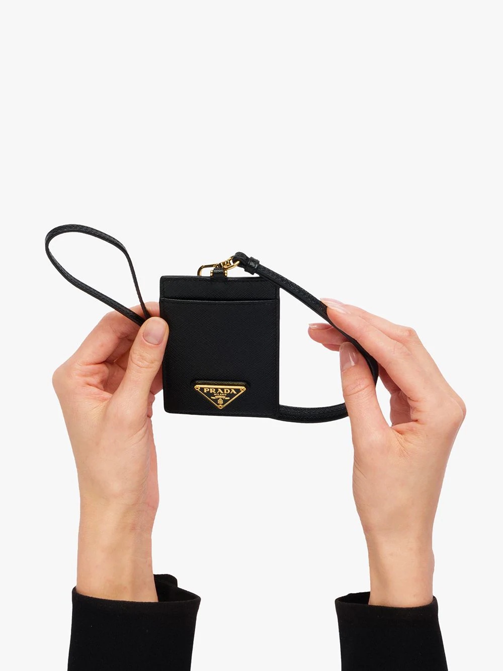 Prada Logo-plaque Mini Bag In Black
