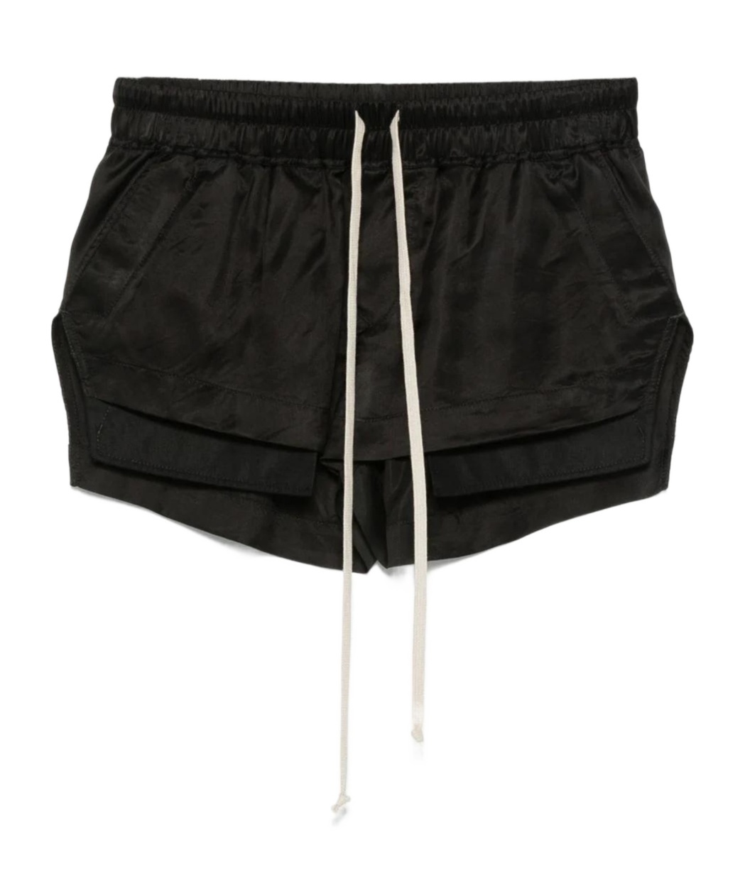 Rick Owens R Owens Fog Elstic Waist Under Lay Boxer Shorts Black In Black