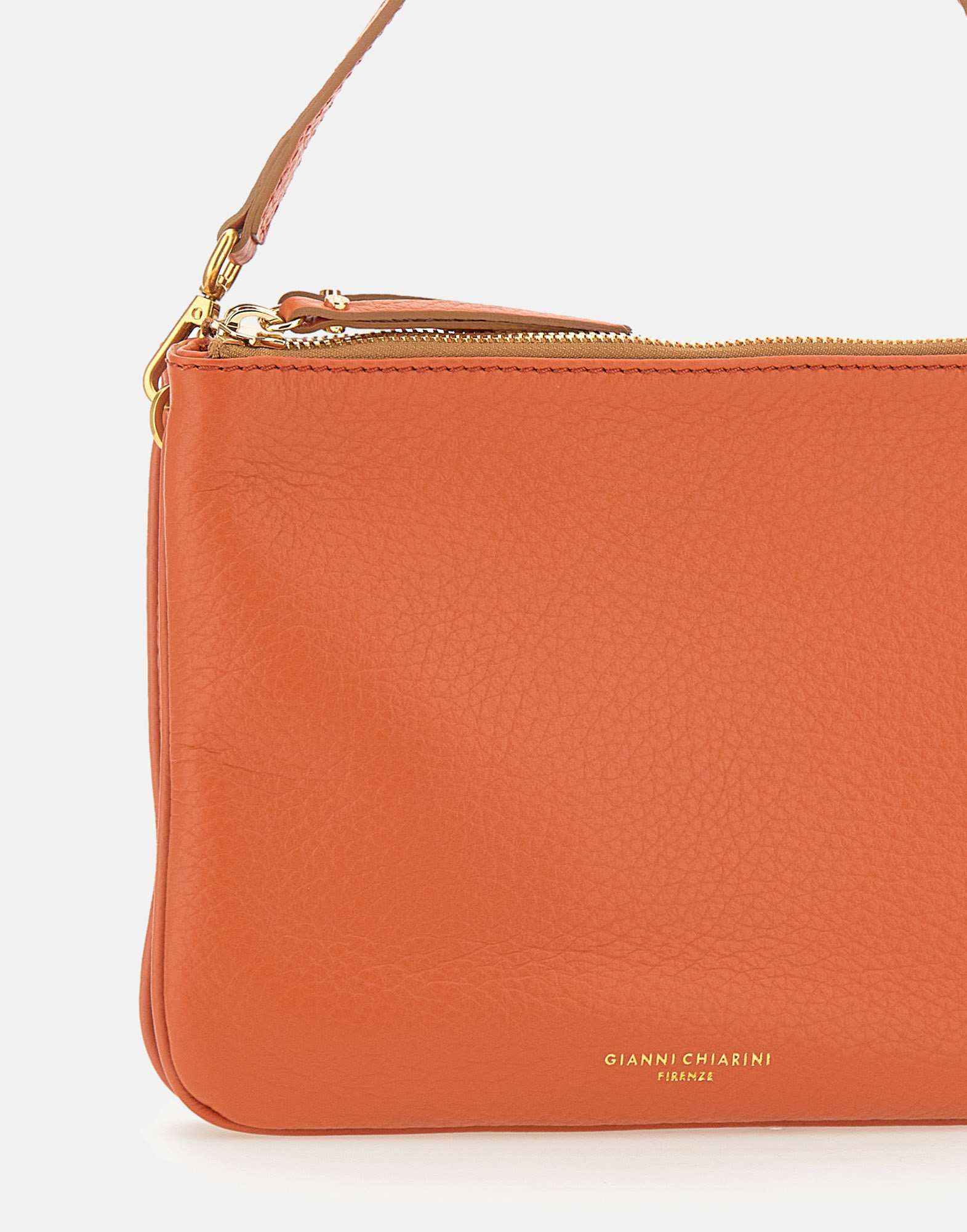 Gianni Chiarini Logo Embossed Shoulder Bag In Red