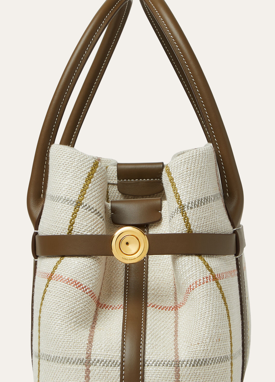 Loro Piana Ghiera Small Handbag In White