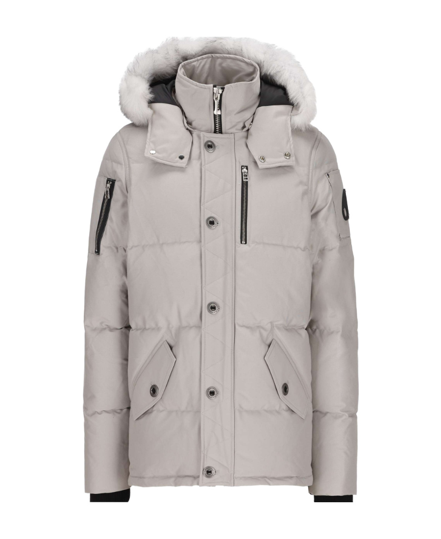 Shop Moose Knuckles Faux-fur Trim Padded Parka