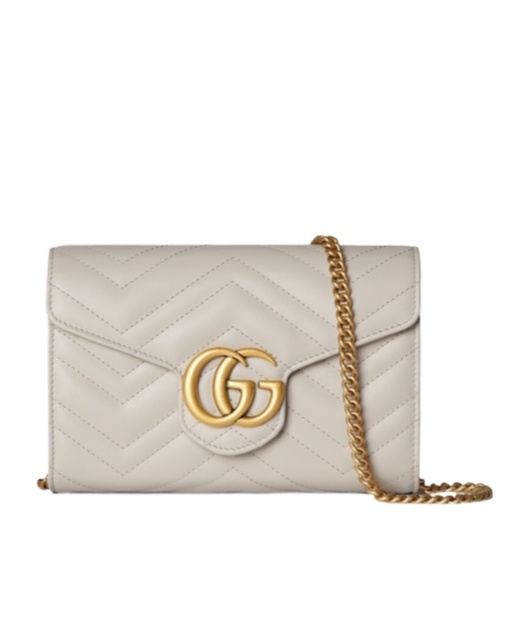Gucci Gg Marmont Matrasse Embossed Mini Bag In Nude