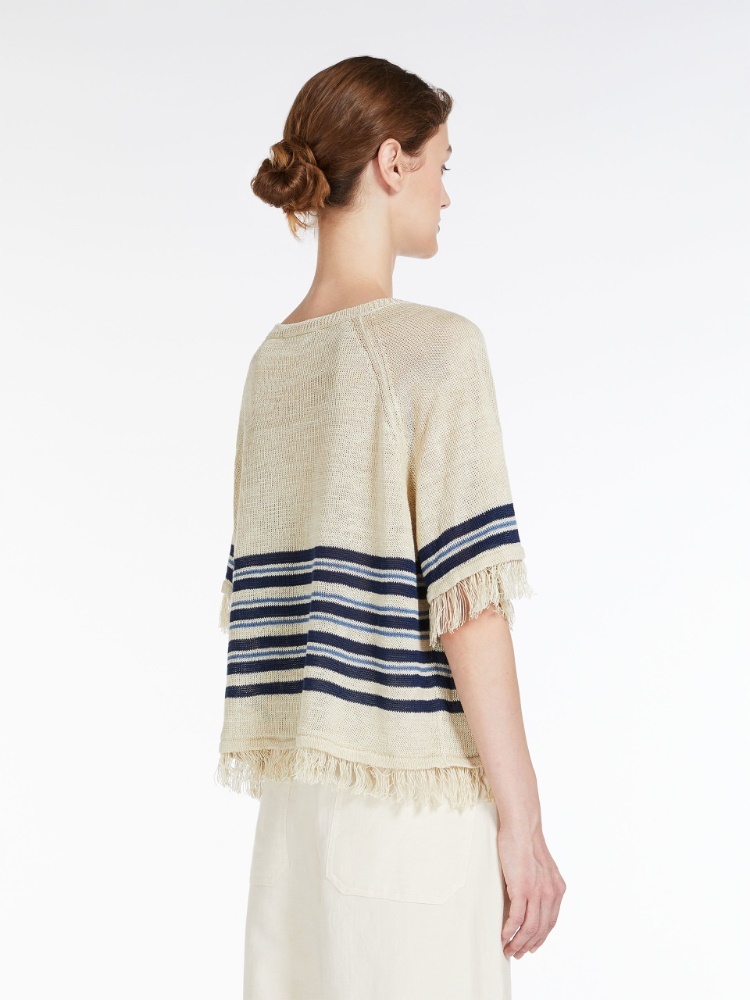 Shop Weekend Max Mara Logo Sweater In Nude