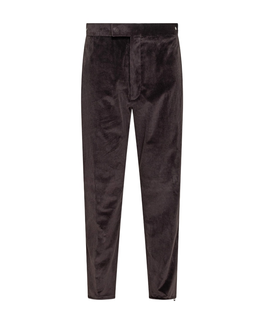 Shop Zegna Cashco Trousers In Black