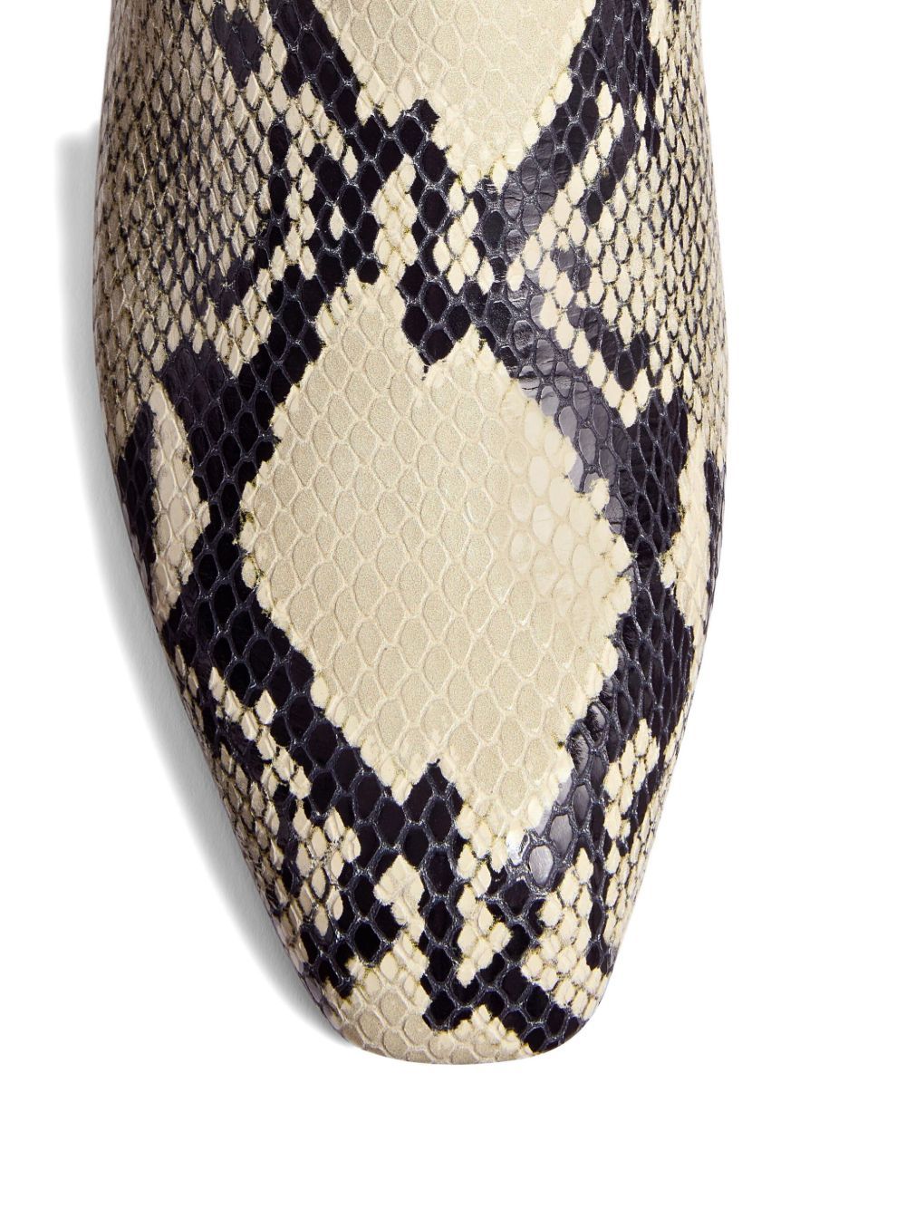 Khaite Colt Snake-effect Leather Ankle Boots In Multi