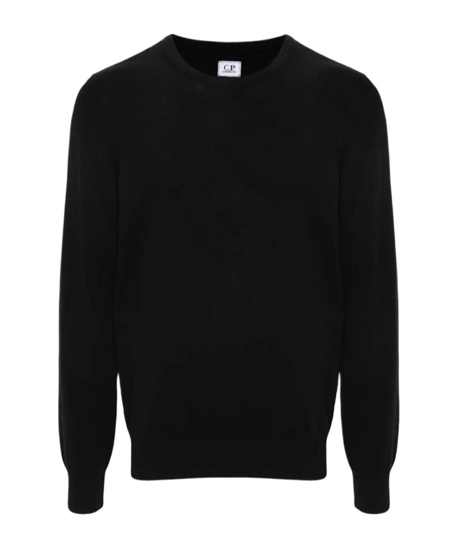 C.p. Company Long-sleeved Sweater In Black